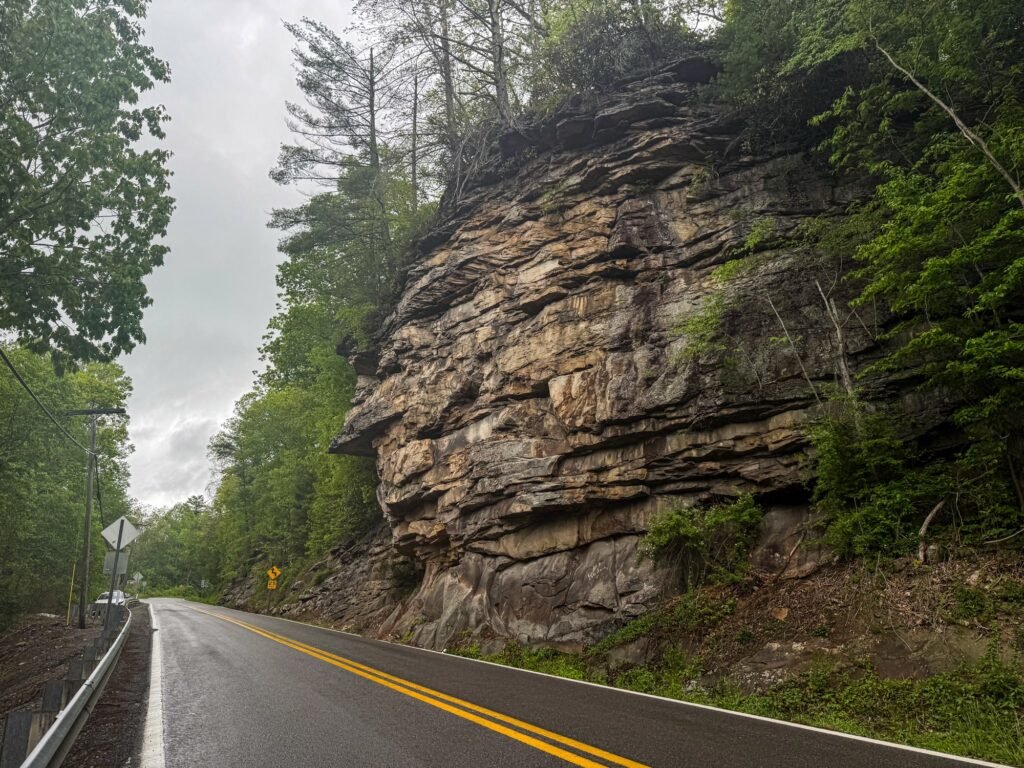 Curious rock formation along WV Route 41 draws attention in New River ...